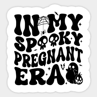 In My Spooky Pregnant Era Ghost Halloween Pregnant Mom Women Sticker